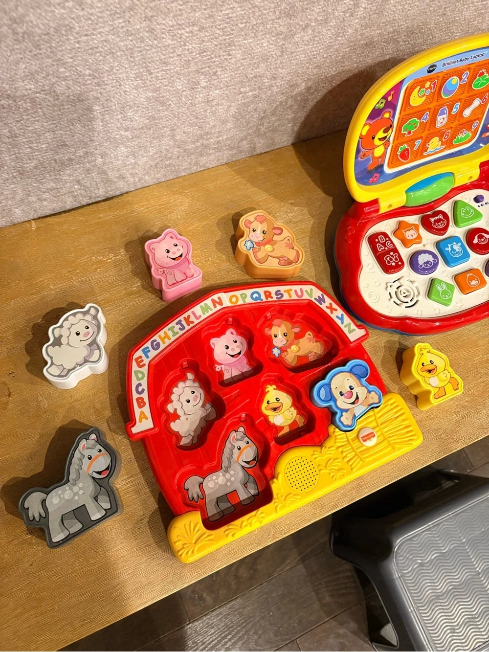Lot 3 Interactive Kids Toys House Farm Animal Learning Toys & VTech Baby Laptop